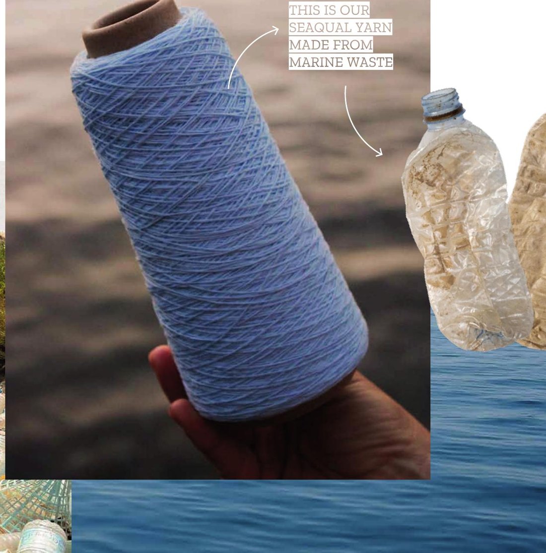 SEAQUAL garen, gemaakt van gerecycled marien plastic